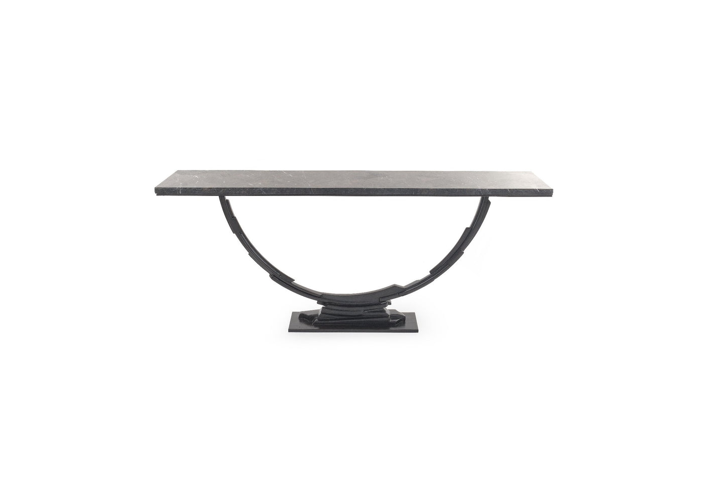 Sculptural Console Kennerson with Samba Brown Stone