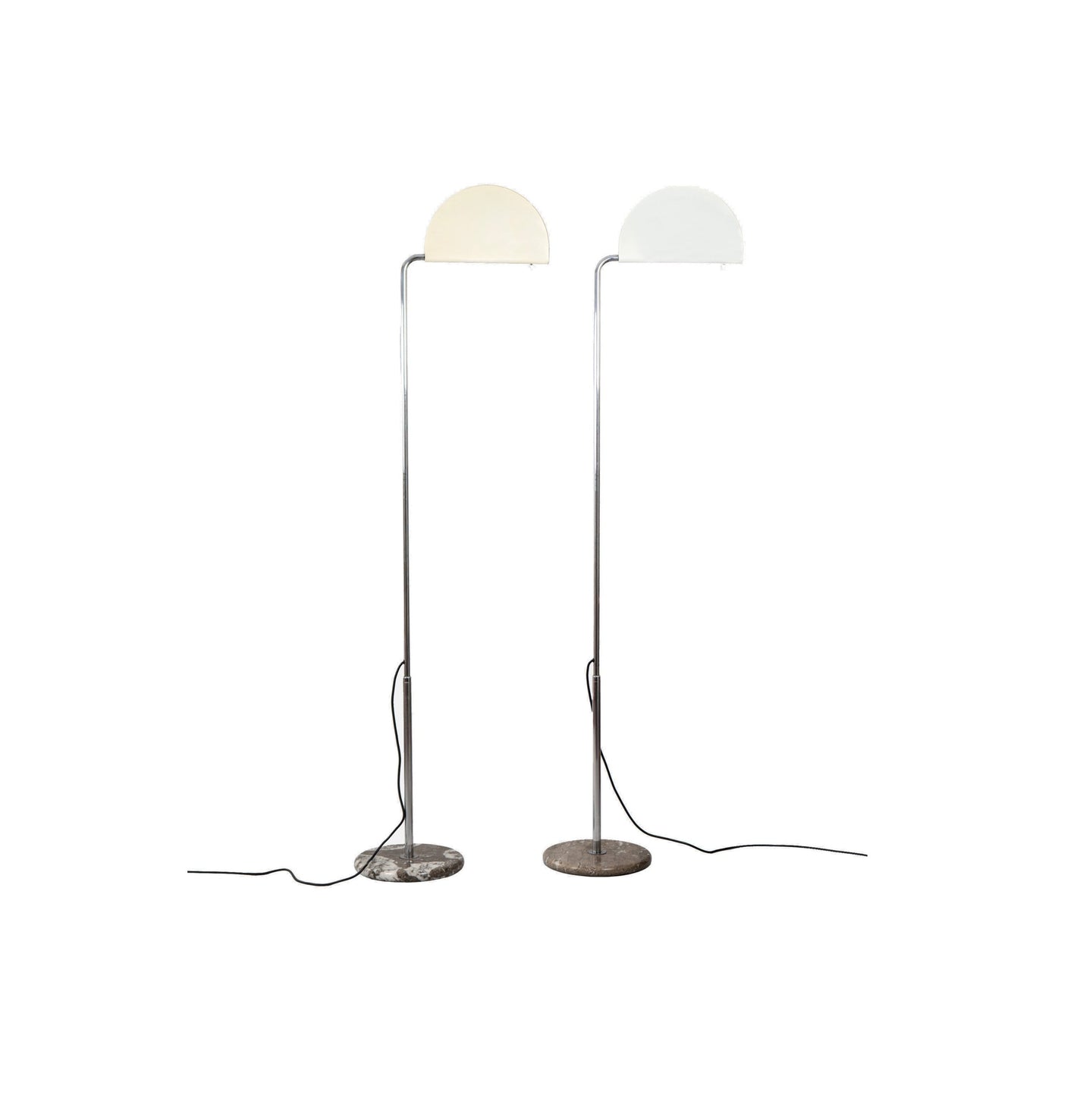 Pair of Mezza Luna Floor Lamp by Bruno Gecchelin for Skipper Pollux, 1974