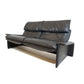 Saporiti Italia 2 seater leather sofa by Giovanni Offredi