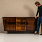 Modernist Sideboard In Studded Rosewood By Andre Sornay, France 1940s