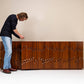 Sideboard Model "Norman" in African Walnut by Luciano Frigerio, Italy 1970s