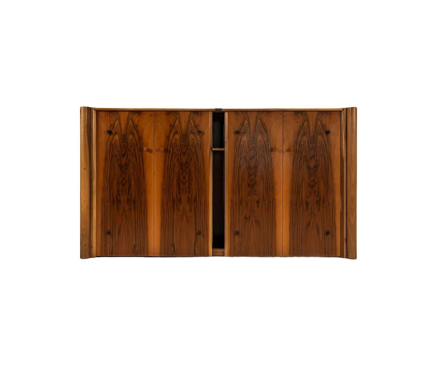 Sideboard “Scuderia” In Walnut By Carlo Scarpa For Bernini, Italy 1977