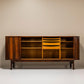 Danish Sideboard in Teak by Bruno Hansen with Colored Drawers