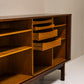 Danish Sideboard in Teak by Bruno Hansen with Colored Drawers