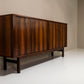 Danish Sideboard in Teak by Bruno Hansen with Colored Drawers