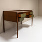 Desk In Mahogany Veneer In the Style of Gio Ponti, Italy 1950's