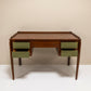 Desk In Mahogany Veneer In the Style of Gio Ponti, Italy 1950's