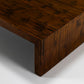 Large Coffee Table Veneered in Bamboo, Belgium 1980s