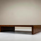 Large Coffee Table Veneered in Bamboo, Belgium 1980s