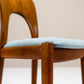 Six “Morten” Teak Dining Chairs by Niels Koefoed, Denmark 1960s