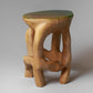 "Satyrs" Solid Wood Sculptural Contemporary Side Table