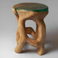 "Satyrs" Solid Wood Sculptural Contemporary Side Table