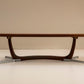 Architectural Large Coffee Table in Rosewood Veneer and Metal, 1960s