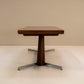 Architectural Large Coffee Table in Rosewood Veneer and Metal, 1960s