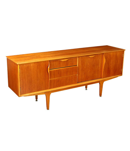 Vintage Sideboard Teak Veneer Drawers, 1960s