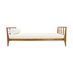 Oak and Fabric Daybed by Rene Gabriel 1950s