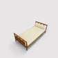 Oak and Fabric Daybed by Rene Gabriel 1950s