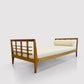 Oak and Fabric Daybed by Rene Gabriel 1950s