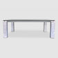 Faraone glass and marble dining table by Renato Polidori for Skipper, 1980s