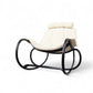 Wave bentwood rocking lounge chair by Michal Riabic for TON