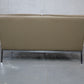 Florence Knoll leather two-seater mod. 65 for Knoll International