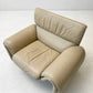 Ivory-colored armchair from de Sede model DS-2011/01