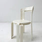 Set of two white Poli model 3700 stacking chairs from Dietiker 1993s