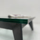 Modern Coffee table with Iron Frame & Glass Top