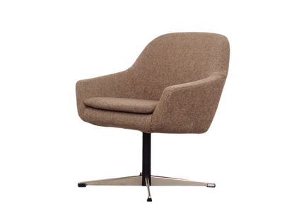 1970s Scandinavian Modern Design Brown Armchair, Demark.