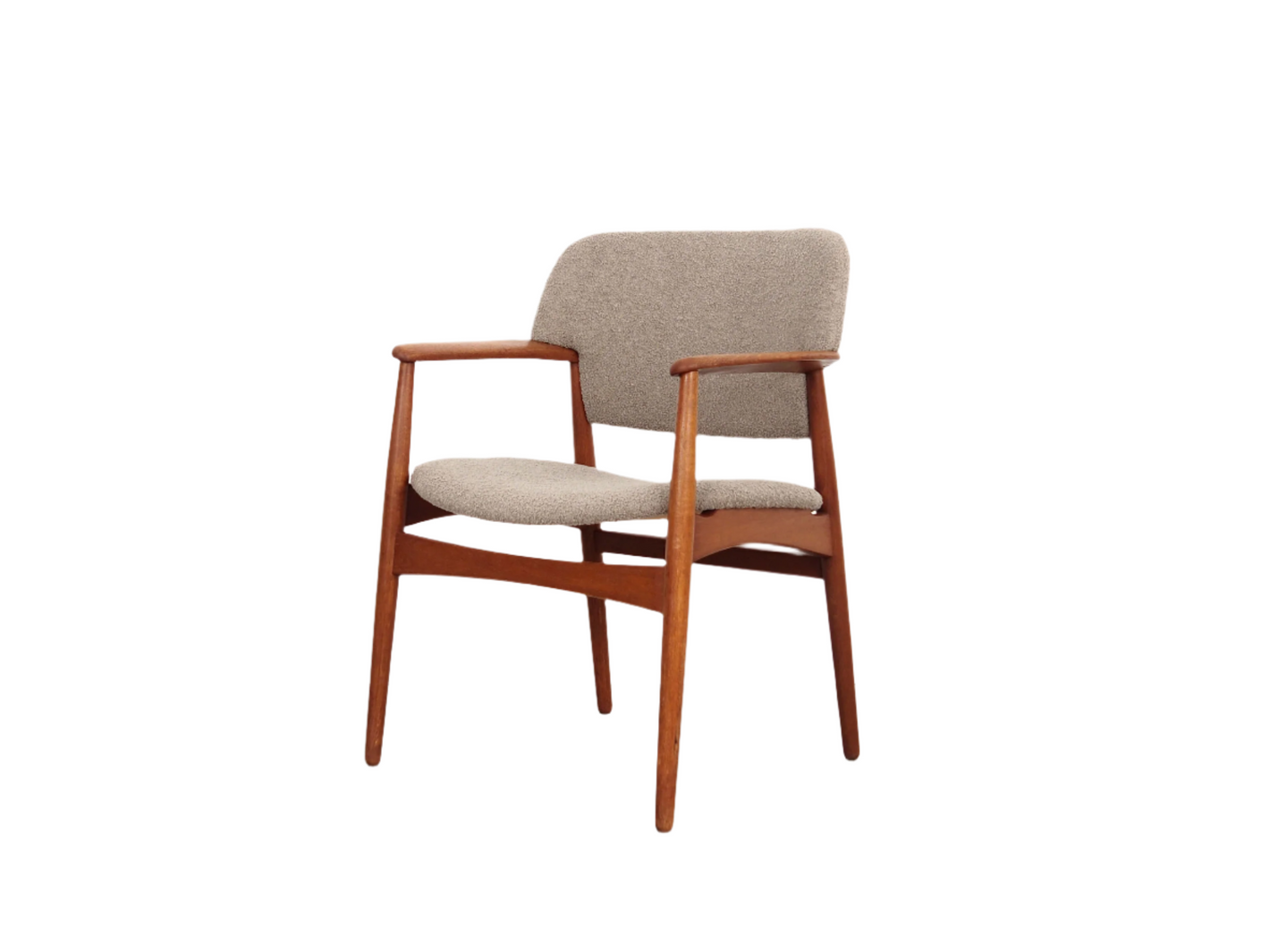 1960s Oak Armchair by Ejner Larsen & Aksel Bender Madsen for Fritz Hansen, Danish Modern Design