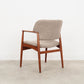 1960s Oak Armchair by Ejner Larsen & Aksel Bender Madsen for Fritz Hansen, Danish Modern Design