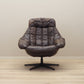 1960s Leather Swivel Armchair by H.W. Klein for Bramin, Danish Modern Design