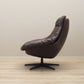 1960s Leather Swivel Armchair by H.W. Klein for Bramin, Danish Modern Design