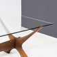 Örebro Glas ‘Condor’ walnut & glass coffee table – Fredrik Schriever-Abeln