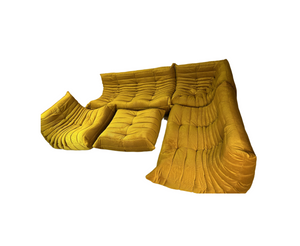 Goldenrod Togo Living Room Set by Michel Ducaroy for Ligne Roset, Set of 5