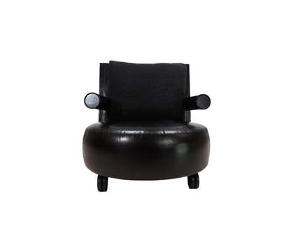 B&B Italia Baisity Leather Armchair by Antonio Citterio, 1980