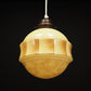 Danish Glass Pendant Lamp, 1970s, production: Denmark