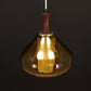 Danish Glass Pendant Lamp, 1970s. Denmark.