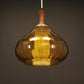 Danish Glass Pendant Lamp, 1970s. Denmark.