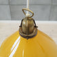 Danish Glass Pendant Lamp in Mustard by Soholm, 1960s.