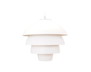 Danish Pendant Lamp in White, 1970s.