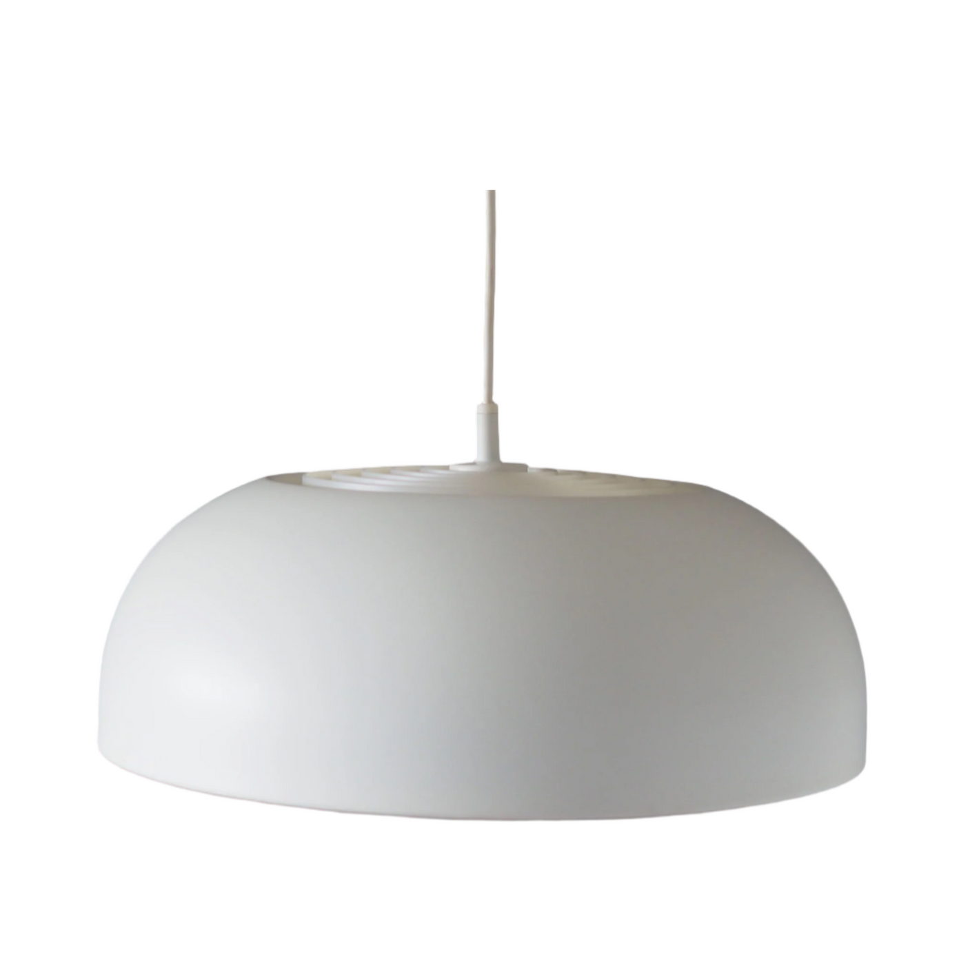 White Danish Pendant Lamp, Scandinavian Modern.