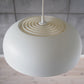 White Danish Pendant Lamp, Scandinavian Modern.