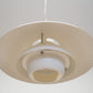 White Danish Pendant Lamp, 1970s.