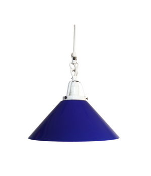 Blue Danish Pendant Lamp, 1970s.