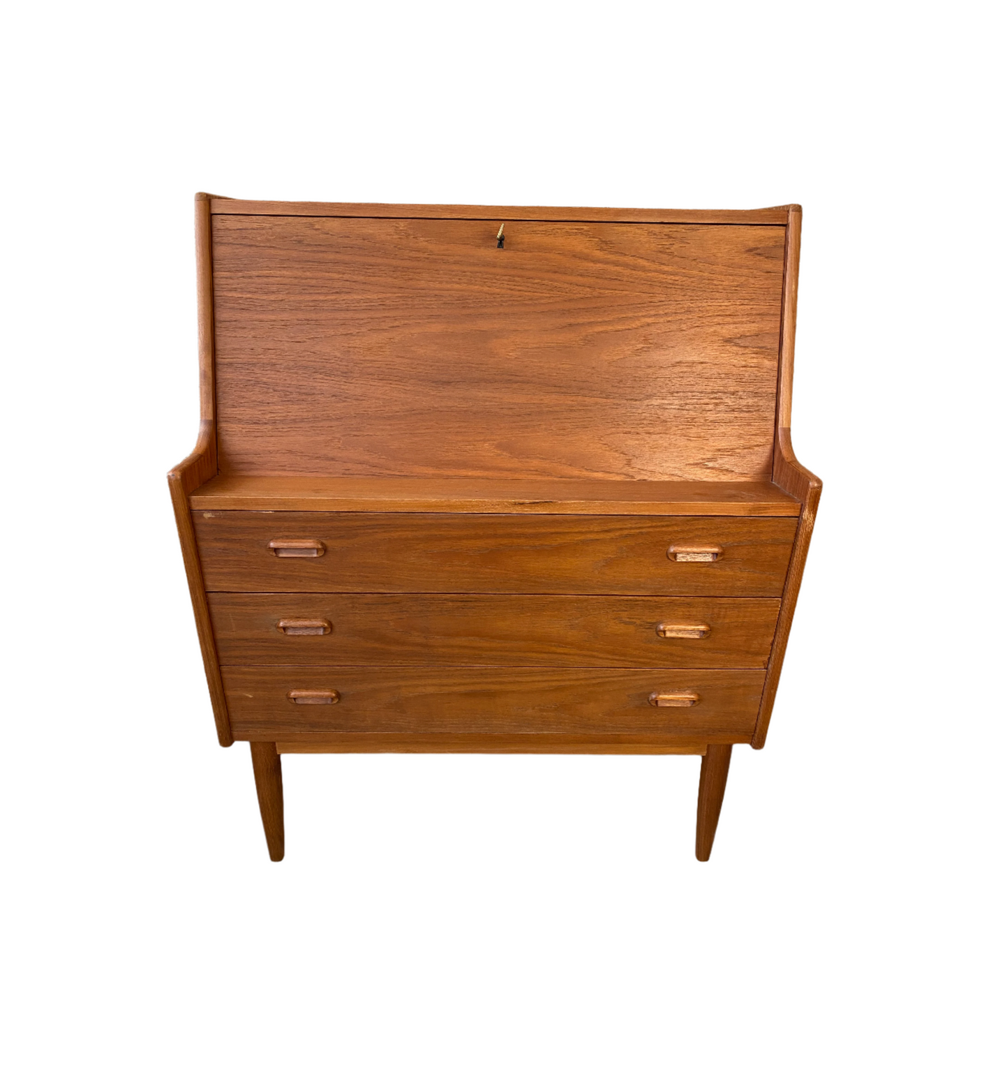 Vintage teak secretaire,