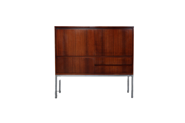 Bar cabinet in Indian Rosewood produced by 'Meubelfabriek Aurora', 1967