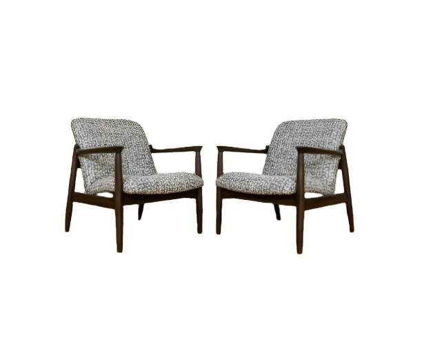 Pair of GFM-64 armchairs by Edmund Homa, GFM, Poland, 1960’s