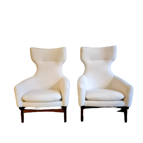 Pair of Scandinavian Modern Lounge Chairs model Corall, 1959