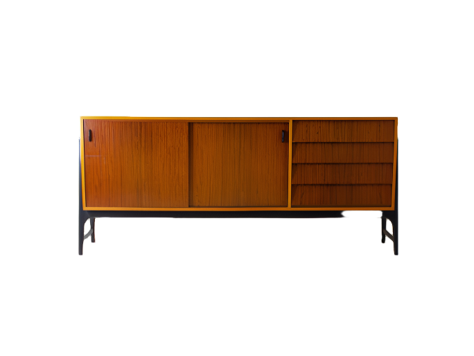 High-end mid-century 3030 sideboard by Alfred Hendrickx